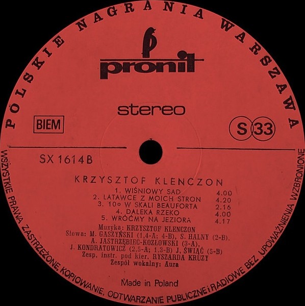 Powiedz Stary Gdzieś Ty Był Winyl Lp Album Stereo Czerwone Etykiety 1978 Polska Krzysztof Klenczon 3